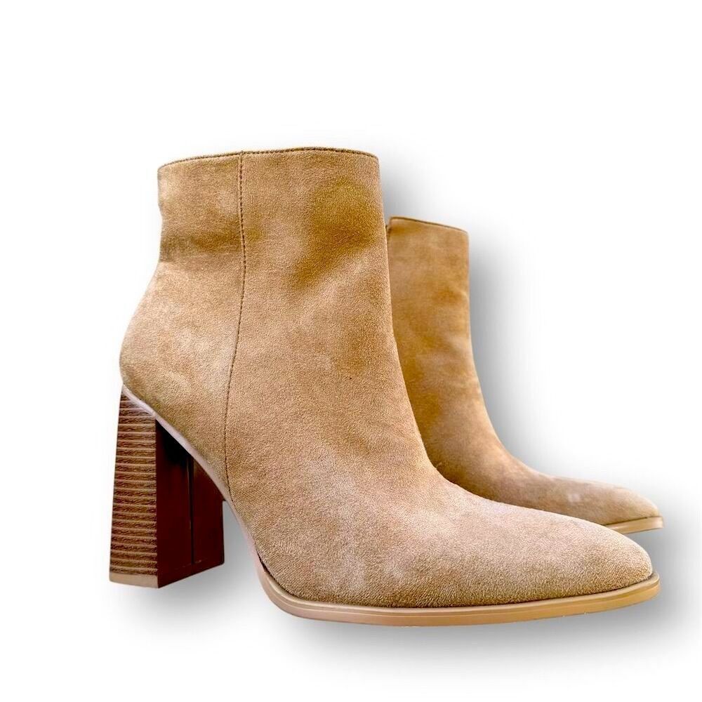 Wetkiss Chunky Heel Ankle Booties Ankle Boot Heels Fall boho Chic size 8.5